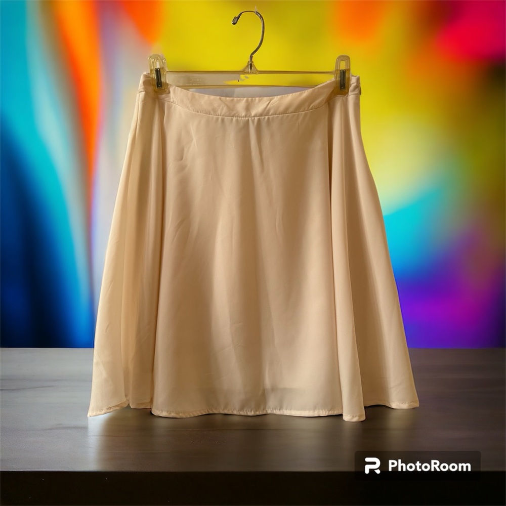 NWOT Blue Rain Solid Flare Skirt Size Medium